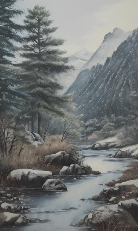 12773-979325803-Traditional Chinese watercolor ink painting, Mountains, forest, Rivers,.png